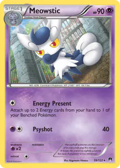 Meowstic Rare card from BREAKpoint