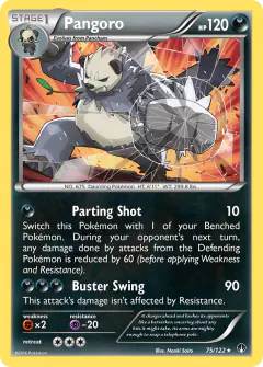 Pangoro Rare card from BREAKpoint