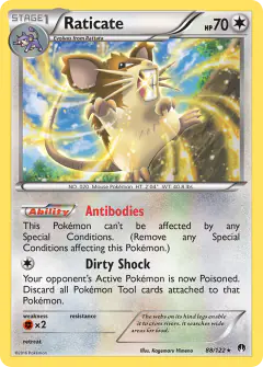 Raticate Rare card from BREAKpoint