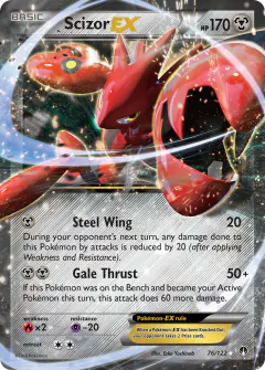 Scizor-EX Rare Holo EX card from BREAKpoint