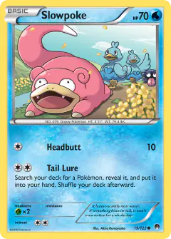 Slowpoke Common card from BREAKpoint