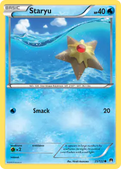 Staryu Common card from BREAKpoint