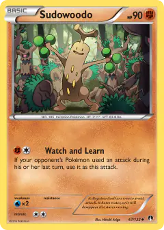 Sudowoodo Uncommon card from BREAKpoint