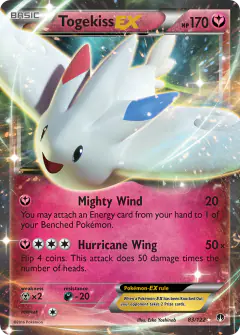 Togekiss-EX Rare Holo EX card from BREAKpoint