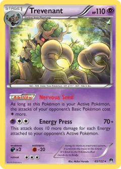 Trevenant Rare card from BREAKpoint