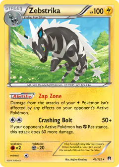 Zebstrika Rare card from BREAKpoint