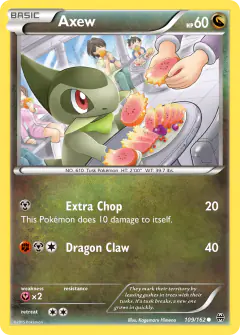 Axew Common card from BREAKthrough