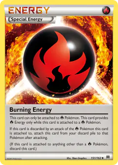 Burning Energy Uncommon card from BREAKthrough