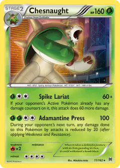 Chesnaught Rare Holo card from BREAKthrough