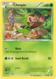 Chespin Common card from BREAKthrough