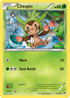 Chespin Common card from BREAKthrough
