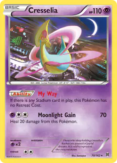 Cresselia Rare card from BREAKthrough