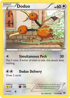 Doduo Common card from BREAKthrough