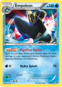 Empoleon Rare Holo card from BREAKthrough