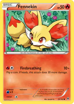 Fennekin Common card from BREAKthrough