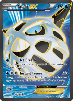 Glalie-EX Rare Ultra card from BREAKthrough