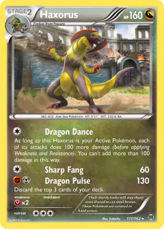 Haxorus Rare Holo card from BREAKthrough