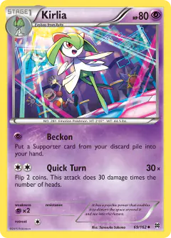 Kirlia Uncommon card from BREAKthrough