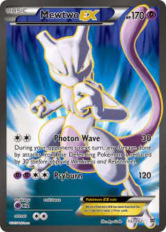 Mewtwo-EX Rare Ultra card from BREAKthrough