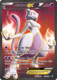 Mewtwo-EX Rare Ultra card from BREAKthrough
