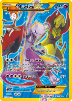 Mewtwo-EX Rare Secret card from BREAKthrough