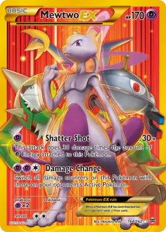 Mewtwo-EX Rare Secret card from BREAKthrough