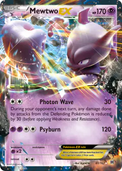 Mewtwo-EX Rare Holo EX card from BREAKthrough