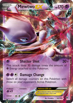 Mewtwo-EX Rare Holo EX card from BREAKthrough