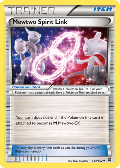 Mewtwo Spirit Link Uncommon card from BREAKthrough