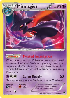 Mismagius Rare Holo card from BREAKthrough