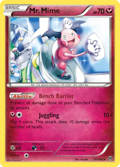 Mr. Mime Rare card from BREAKthrough