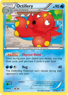 Octillery Rare Holo card from BREAKthrough