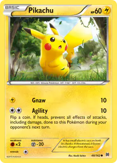 Pikachu Common card from BREAKthrough
