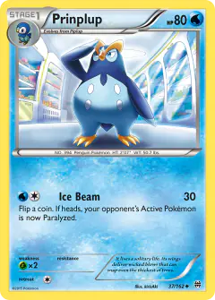 Prinplup Uncommon card from BREAKthrough