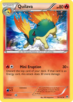 Quilava Uncommon card from BREAKthrough