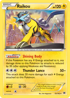 Raikou Rare Holo card from BREAKthrough