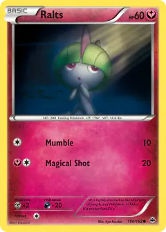Ralts Common card from BREAKthrough