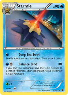 Starmie Uncommon card from BREAKthrough