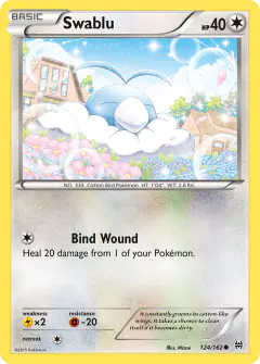 Swablu Common card from BREAKthrough