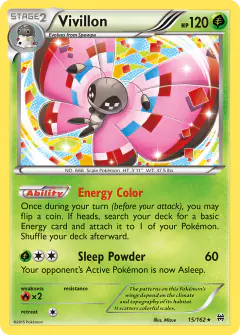 Vivillon Rare Holo card from BREAKthrough