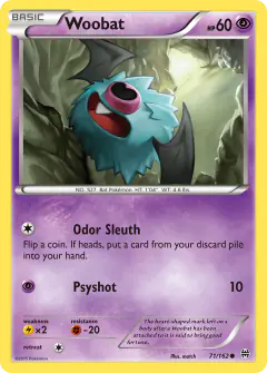 Woobat Common card from BREAKthrough
