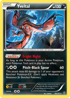 Yveltal Rare Holo card from BREAKthrough