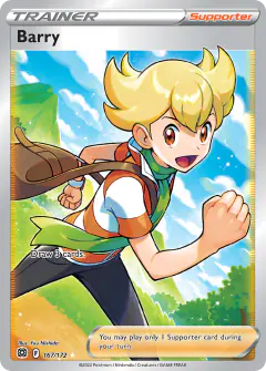 Barry Rare Ultra card from Brilliant Stars