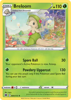 Breloom Rare card from Brilliant Stars