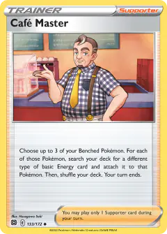 Café Master Uncommon card from Brilliant Stars