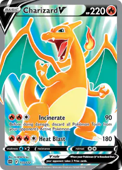 Charizard V Rare Ultra card from Brilliant Stars