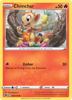 Chimchar Common card from Brilliant Stars