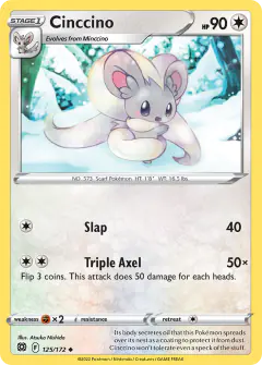 Cinccino Uncommon card from Brilliant Stars