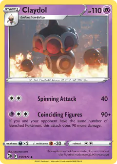 Claydol Uncommon card from Brilliant Stars