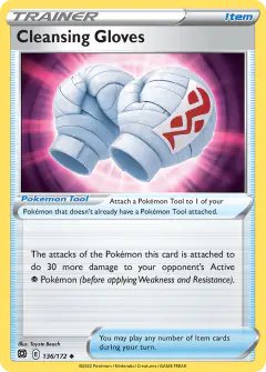 Cleansing Gloves Uncommon card from Brilliant Stars